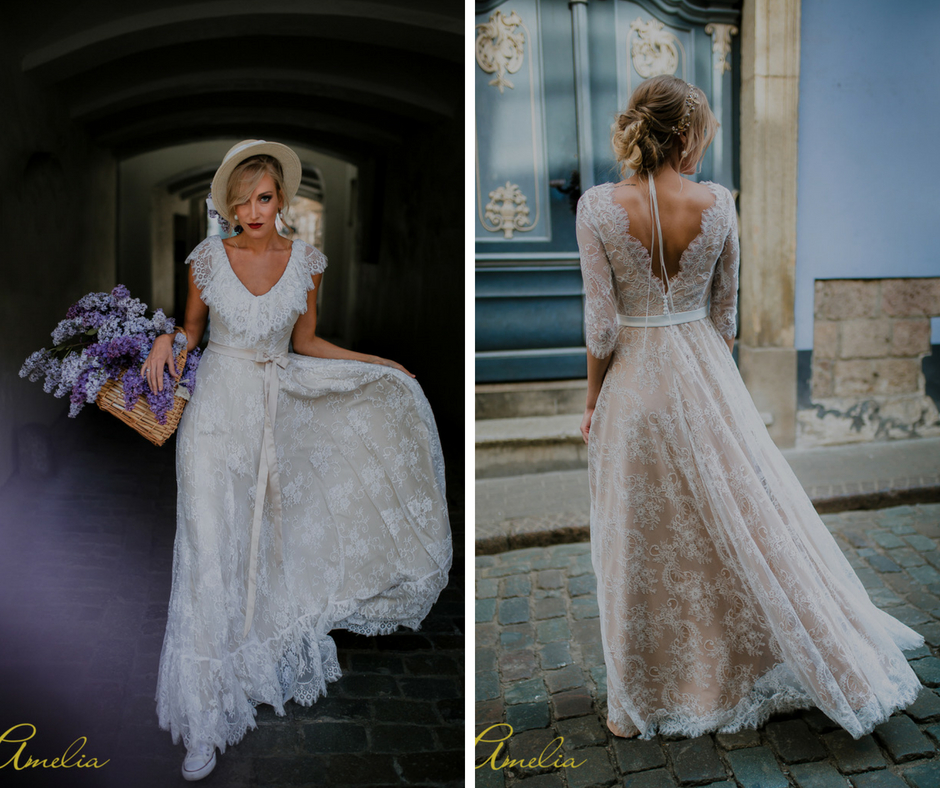 </noscript>A Guide To The World of Amelii Wedding Dresses