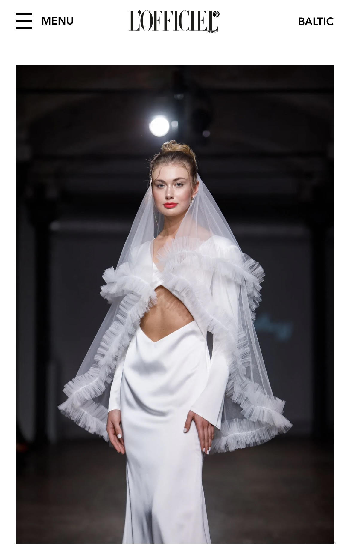 L’OFFICIEL Baltics publication – Amelii at Riga Fashion Week 2023